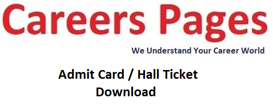 Income Tax Department Admit Card / Hall Ticket